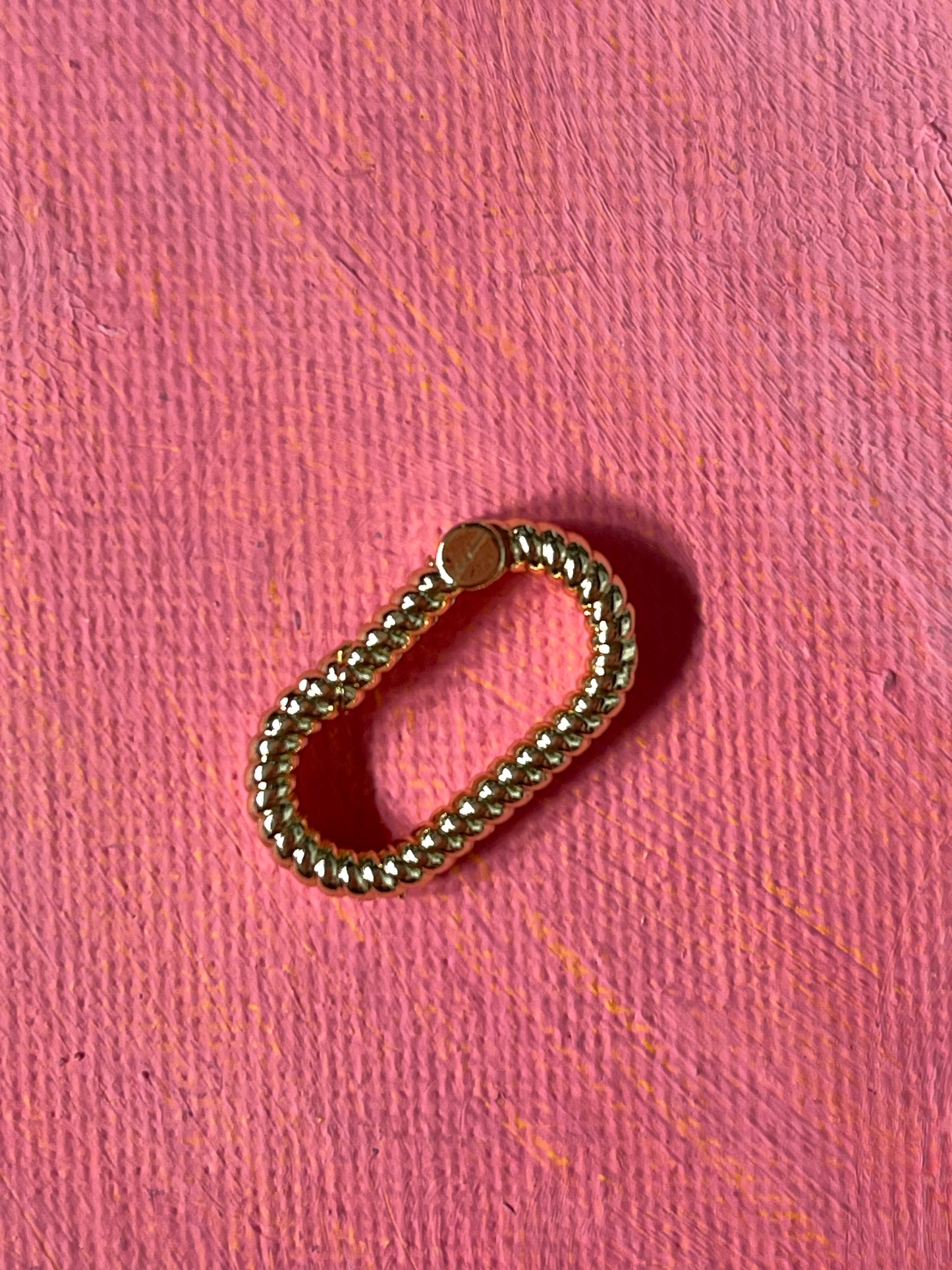 RING CLASP OVAL GOLD PLATE 12X21MM 1 PC