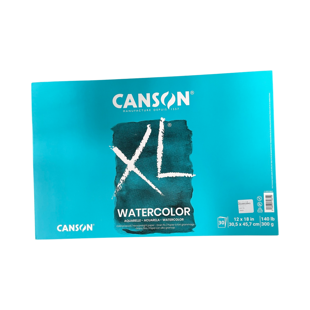 WATERCOLOR PAPER PAD 3 SIZES 140 LB CANSON XL