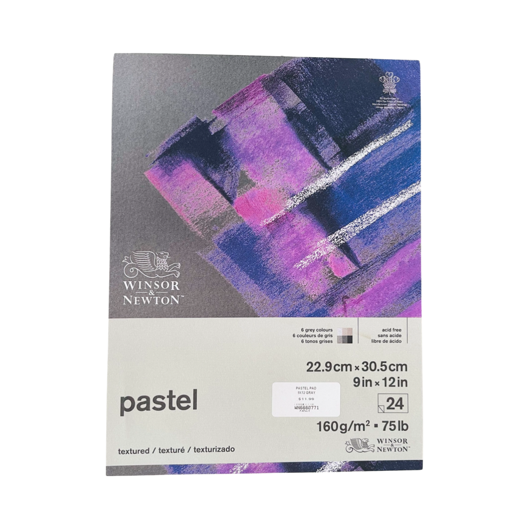 PASTEL PAPER PAD 9X12 75 LB 24 SHEETS TEXTURED EARTH COLORS