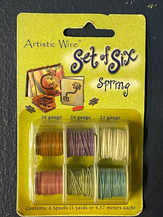 Wire set 22,24,26 ga 6 colors Artistic Wire