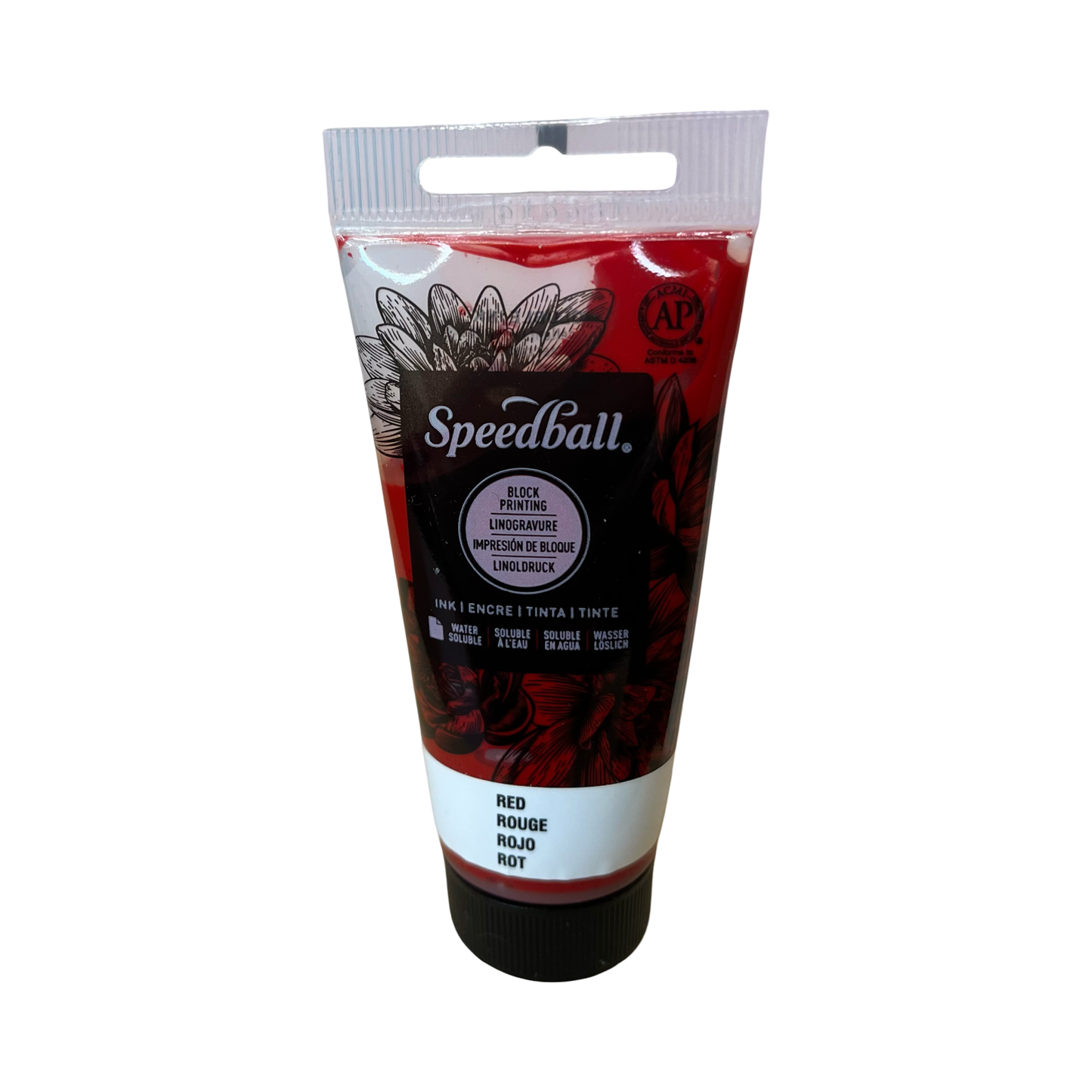 BLOCK PRINTING INK 1.25 OZ WATER SOLUBLE RED