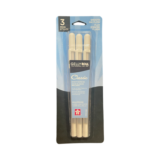 GELLYROLL PEN SET BOLD WHITE  3 PC