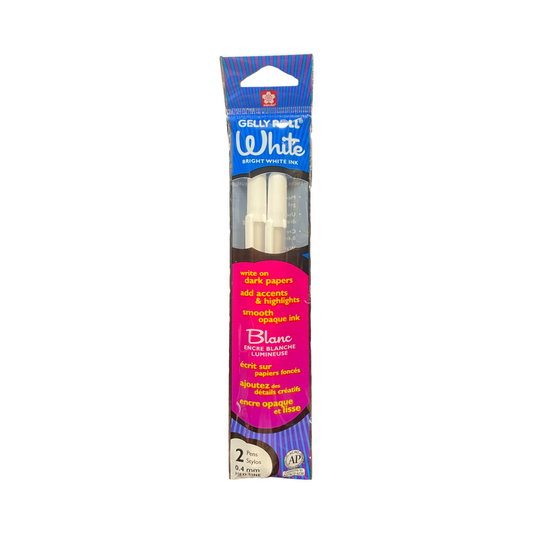 GELLYROLL PEN SET 2 PC WHITE