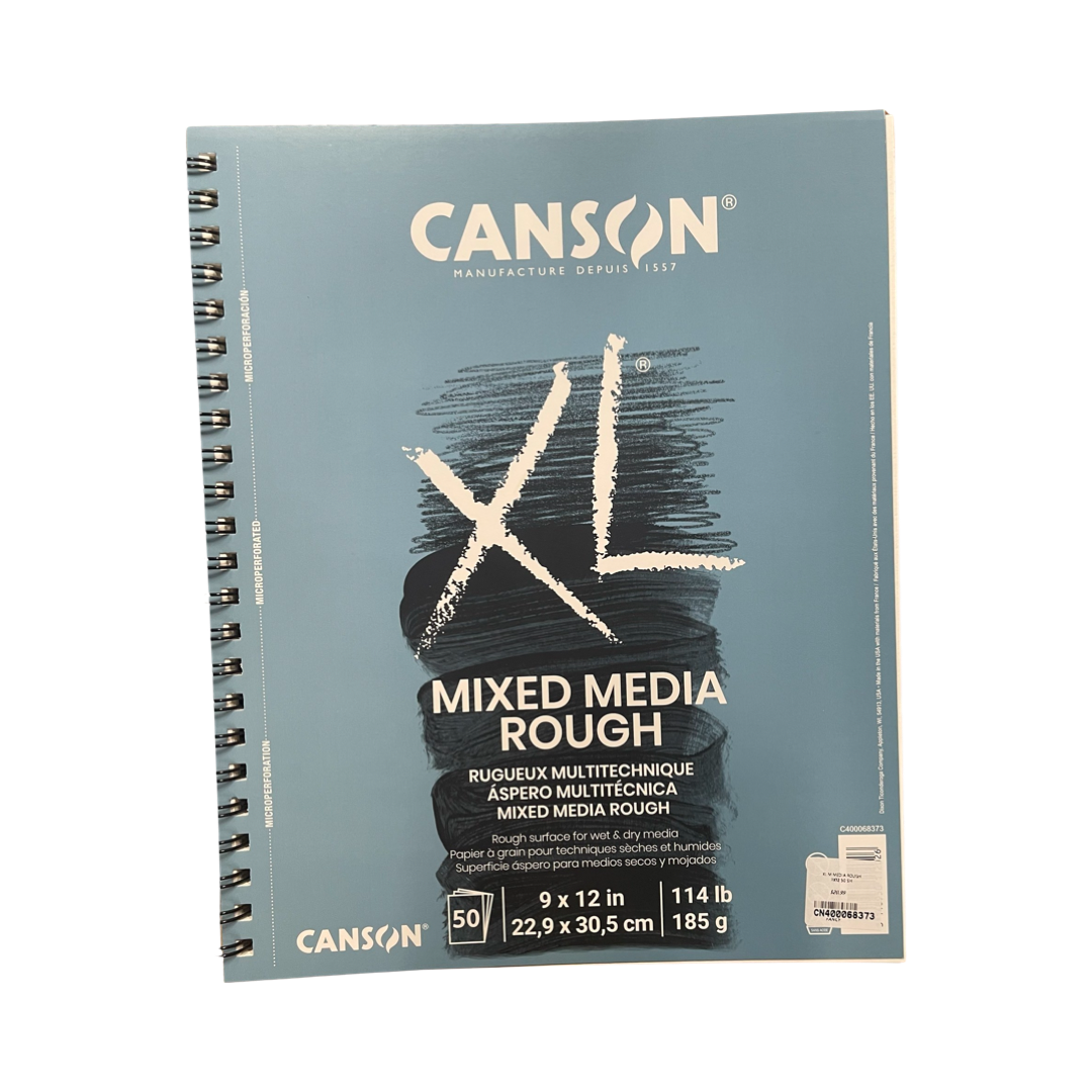 MIX MEDIA PAPER PAD 9X12 ROUGH 50 PAGES CANSON XL