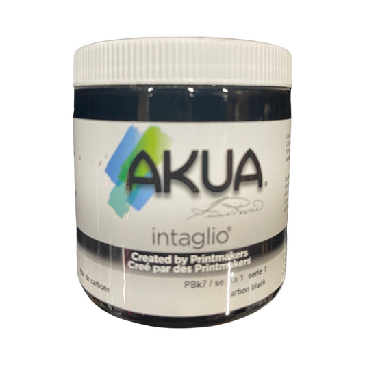 AKUA INTAGLIO INK 8 OZ CARBON BLACK