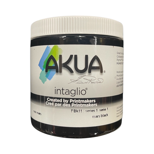 AKUA INTAGLIO INK 8 OZ MARS BLACK