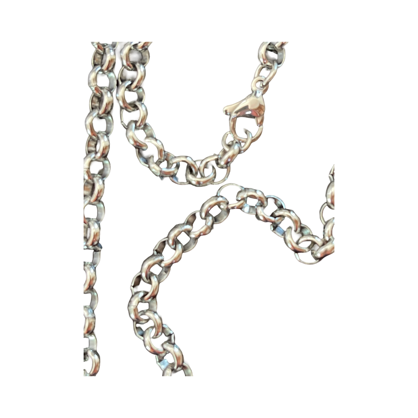 ROLO CHAIN NECKLACE STAINLESS STEEL 19.8 INCHES 1 PC