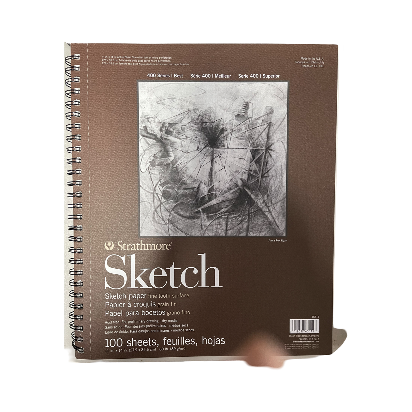 SKETCH PAPER PAD 11X14 60 LB STRATHMORE 400 100 PAGES