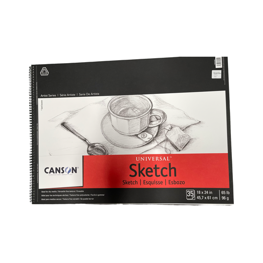 SKETCH PAPER PAD 18X24 CANSON 65LB 35 PAGES