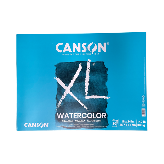 WATERCOLOR PAD 18X24 CANSON XL 140lb 30 pages