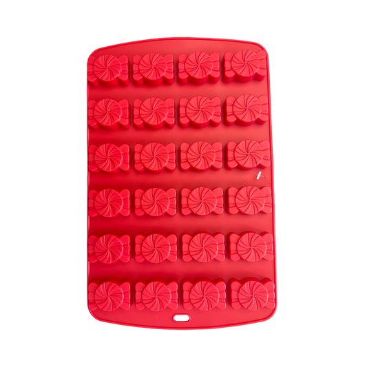 MOLDE SILICONE WRAPPED CANDY 24 HOLES   1 PC