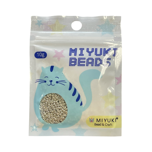 SEED BEAD 11/0 MIYUKI JAPANESE GALVANIZED SILVER 10 GM