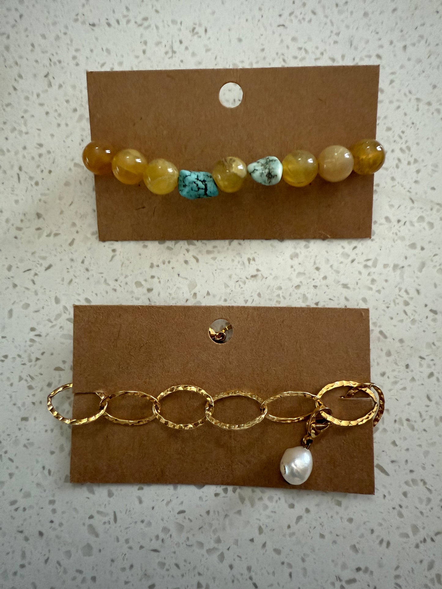 BRACELET CARD DISPLAY KRAFT 6X10CM 20 PC