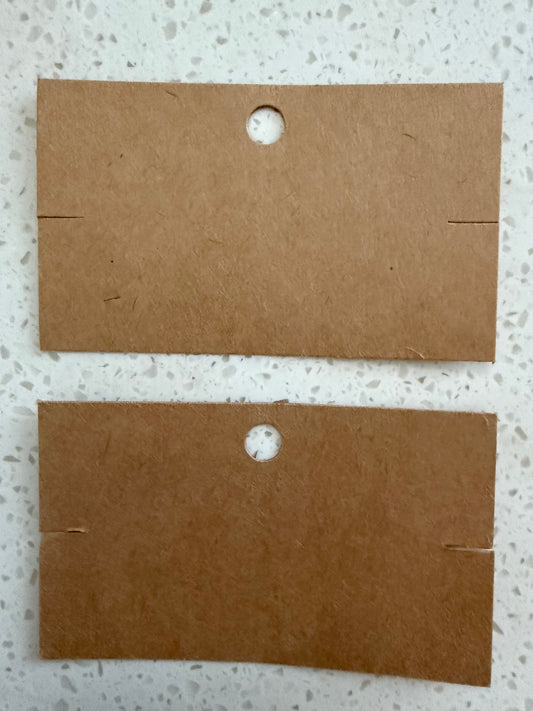 CARD DISPLAY FOR BRACELETS  KRAFT 6X10CM 20 PCS