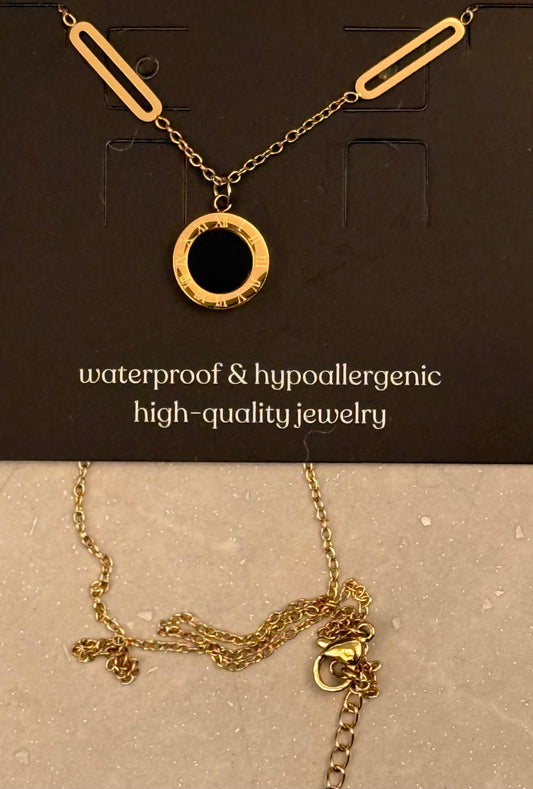 NECKLACE CHAIN GP 18KT WITH PAPERCLIP LINK  PC
