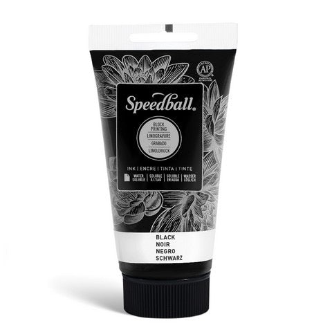 WATER SOLUBLE BLOCK INK 2.5 OZ BLACK