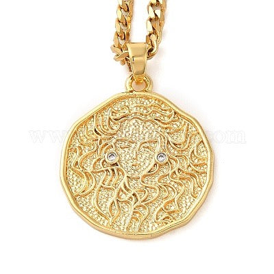 CHAIN NECKLACE GOLD PLATE 18KT VIRGO CONSTELLATION 1PC