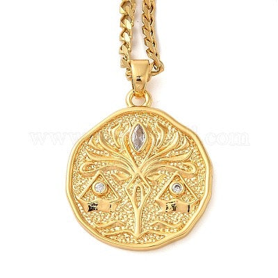 CHAIN NECKLACE GOLD PLATED 18 KT LIBRA CONSTELLATION 1 PC
