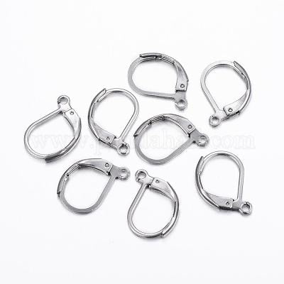 LEVERBACK EARRINGS STAINLESS STEEL 16X10MM 5 PAIRS (10 PC)