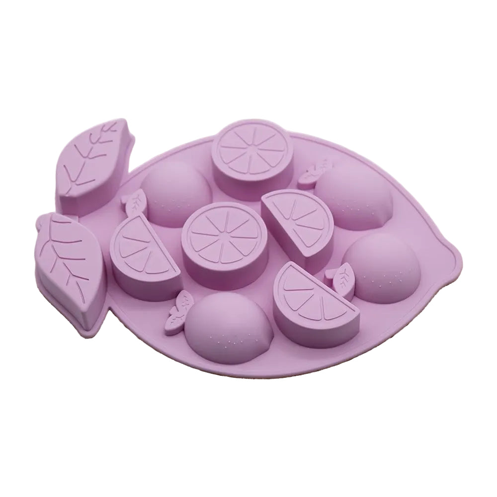 SILICONE MOLD LEMONS AND ORANGES FISH SHAPE 11 MOLDS 1 PC