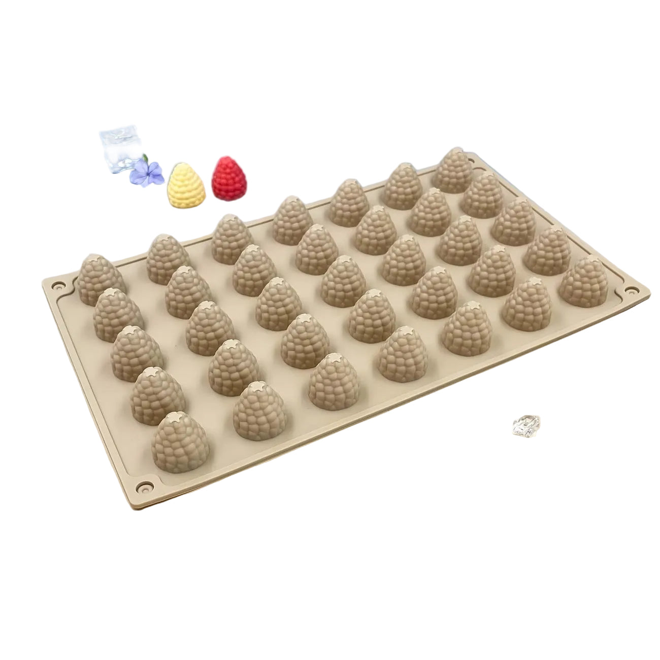 SILICONE MOLD RASPBERRIES 35 MOLDS 1 PC