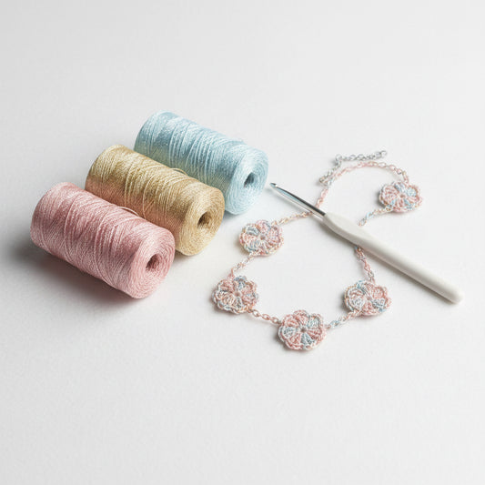IRIDESCENT METALLIC THREAD MIXED COLORS 1 ROLL