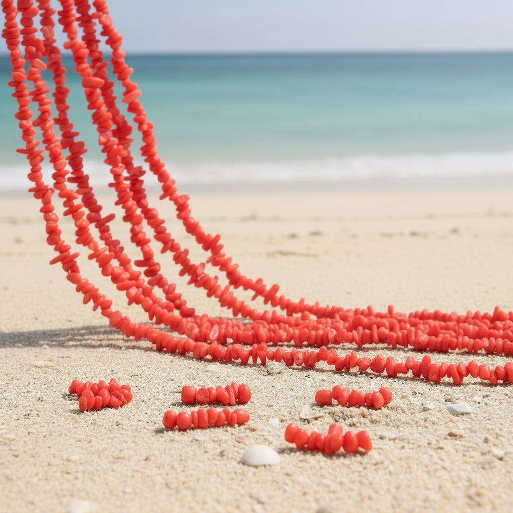 NATURAL PINK CORAL STRAND