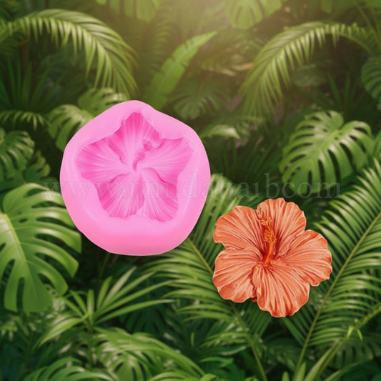 MOLD SILICONE HIBISCUS FLOWER 50X49MM 1 PC