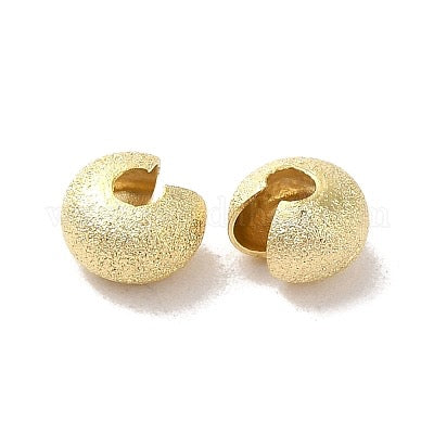 CRIMP COVER 6X4MM GOLD PLATED 24 KT 10 PC