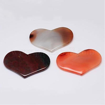 HEART PENDANT 63MM GEMSTONE 63-68MM  1 PC