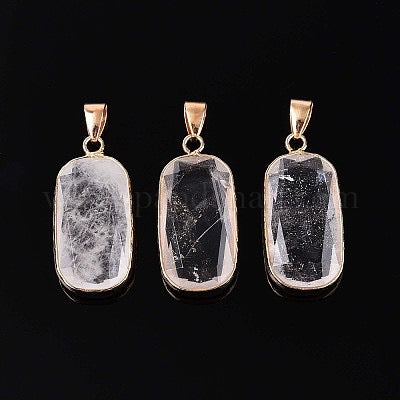PENDANT QUARTZ CRYSTAL 30MM RECTANGULAR 1 PC