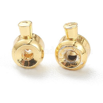 CRIMP BEAD BALL STOPPER GOLD PLATE 4.5X3.5 10 PC