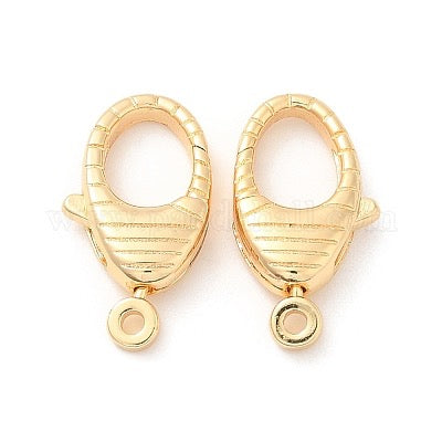 LOBSTER CLASP 19X10MM GOLD PLATE 18KT 1 PC