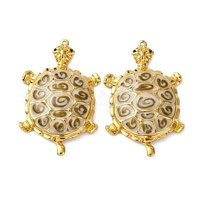 PENDANT SEA TURTLE 57X35MM ENAMEL 3 COLORS  1 PC