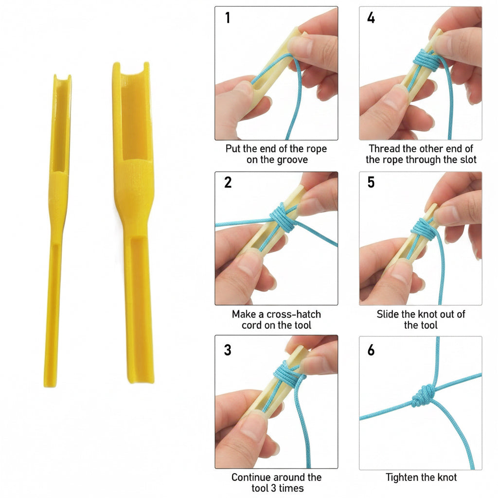 KNOTTING TOOL FRANCISCAN KNOT 2 PCS SET
