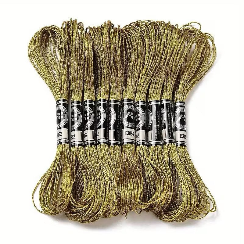 METALLIC THREAD GOLD 2 SKEINS