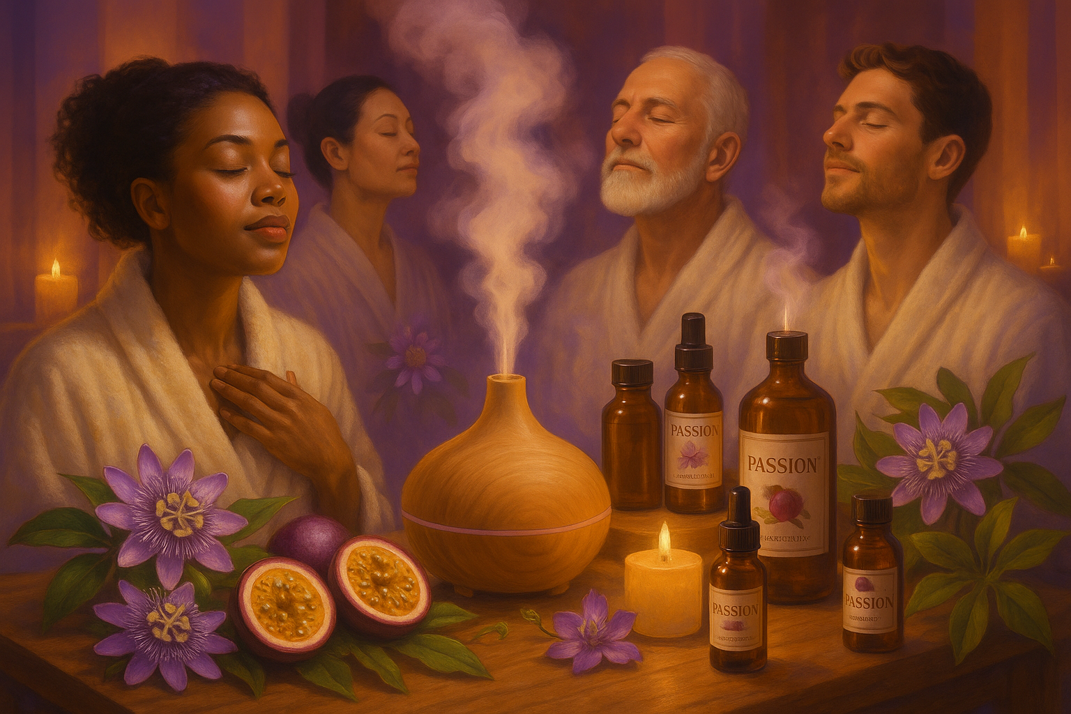 AROMATHERAPY PASSION FRAGRANCE. SHOW HUMANS.