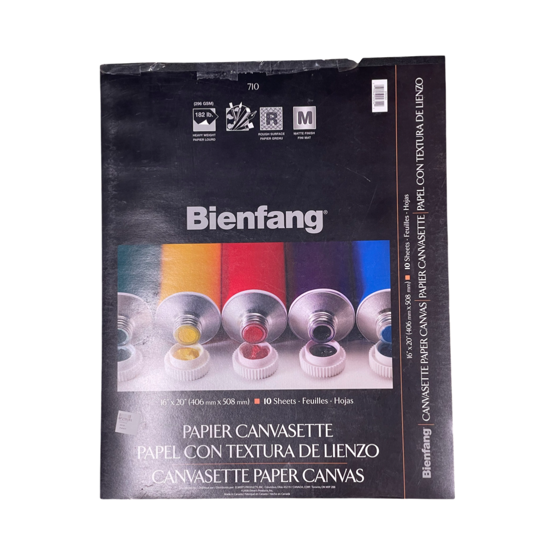 CANVAS PAPER PAD (CANVASETTE) 16X20 182LB 10 SHEETS BIENFANG