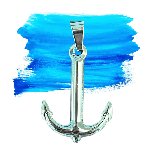 PENDANT ANCHOR STAINLESS STEEL GOLD 27X19 MM 1 PC