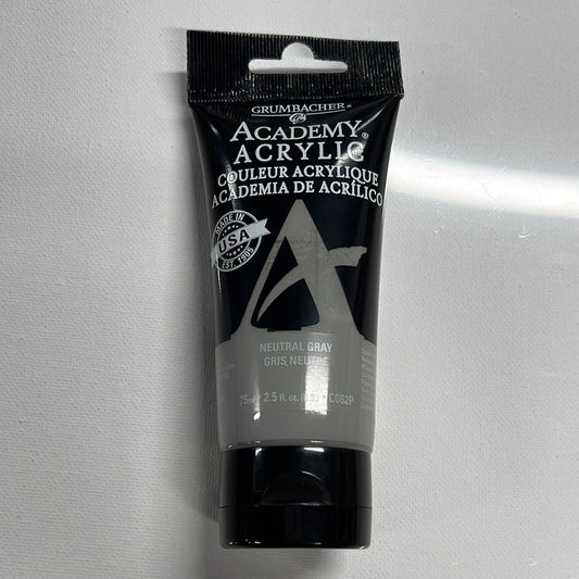 ACADEMY ACRYLIC NEUTRAL GRAY