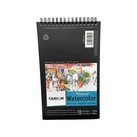 WATERCOLOR PAPER PAD 5.5X8.5 INCHES 140 LB 12 SHEETS