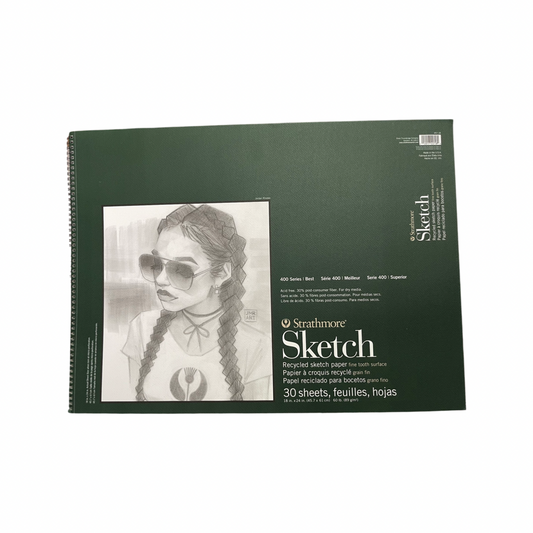SKETCH PAD 18X24 INCHES 60 LB 30 SHEETS  STRATHMORE 400 SERIES