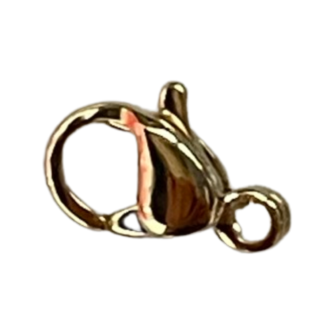 LOBSTER 9X6MM STAINLESS STEEL  3 COLORS 10 PCS