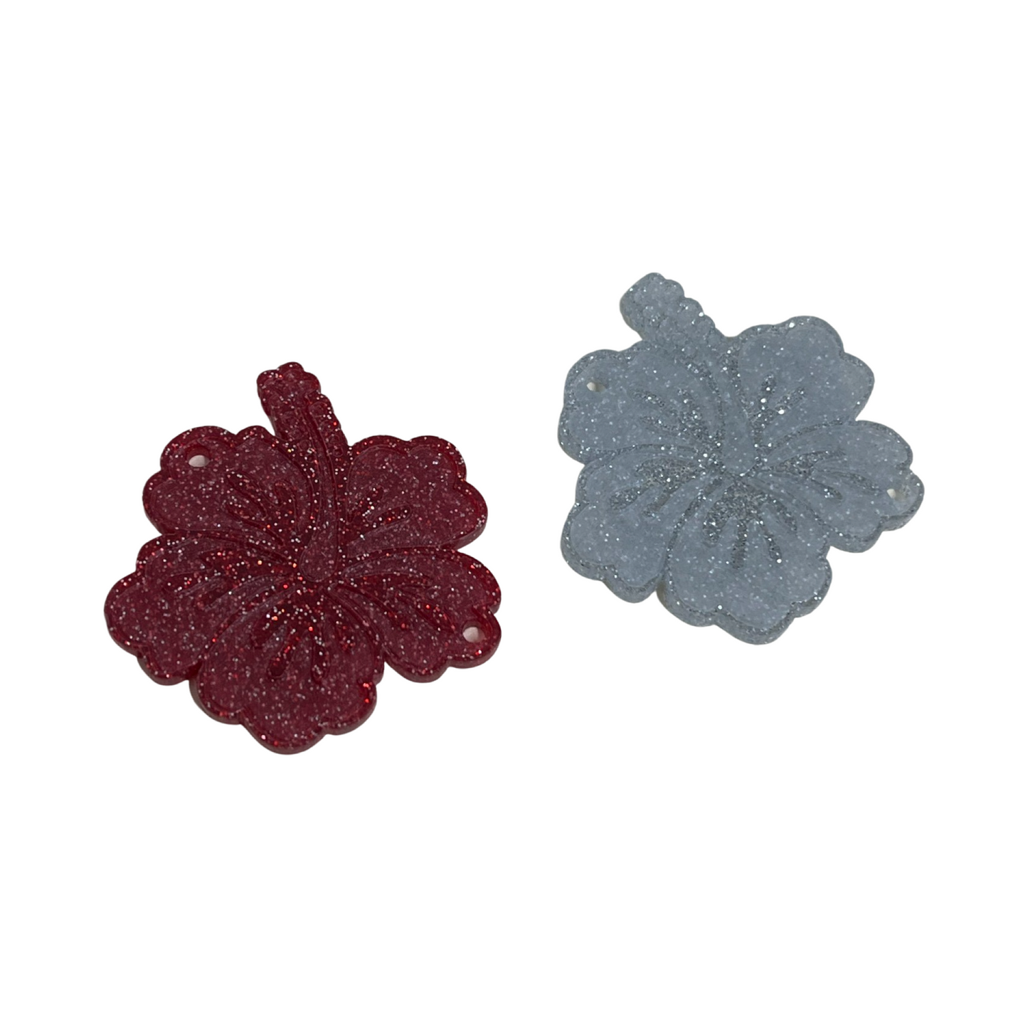 ACRYLIC CONNECTOR AMAPOLA FLOWER 2 PCS