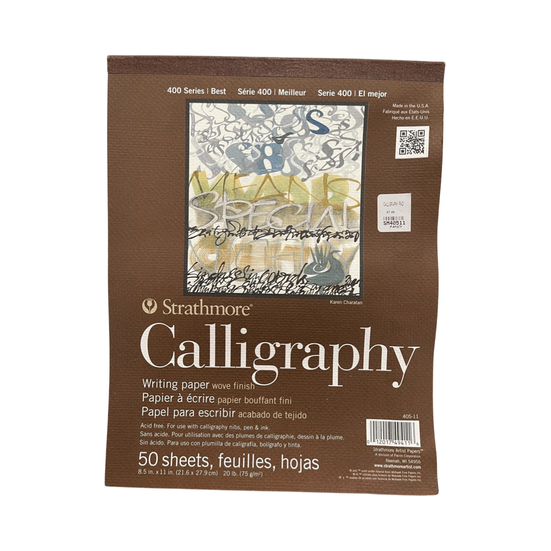 CALLIGRAPHY PAPER PAD 8.5X12 STRATHMORE