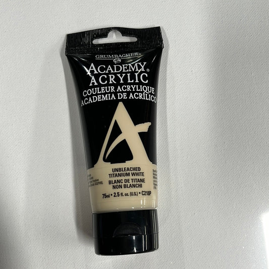 ACADEMY ACRYLIC UNBLEACHED TITANIUM 75ML