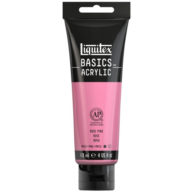 Liquitex BASICS ACRYLIC ROSE PINK 4 OZ