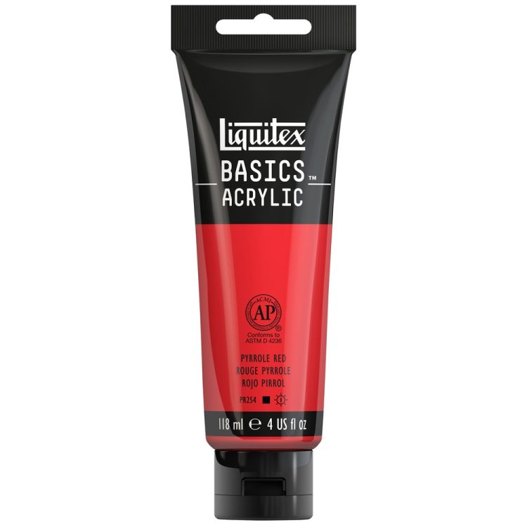 Liquitex BASICS ACRYLIC PYRROLE RED 4 OZ