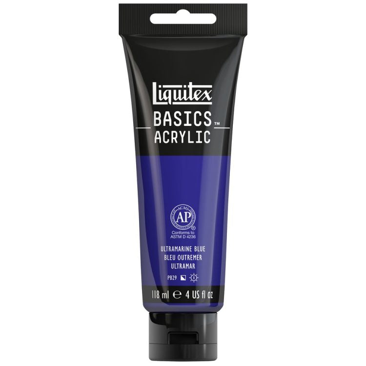 LIQUITEX BASICS ACRYLIC ULTRAMARINE BLUE 4 OZ