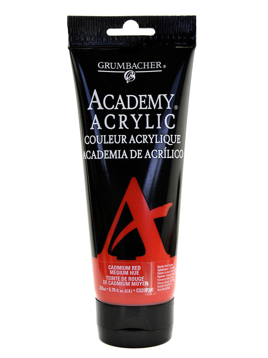 ACADEMY ACRYLIC 75 ML CADMIUM RED MEDIUM